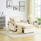Divano letto pieghevole, divano letto moderno in velluto estraibile, schienale regolabile con porta USB, posacenere e supporto girevole per telefono