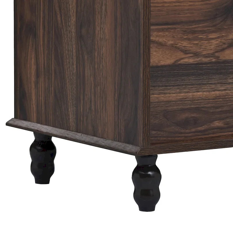 Modern Hall Tree, Panca da Ingresso con 2 Ripiani Aperti, 4 Ganci Doppi in Metallo, per Ingresso e Corridoio