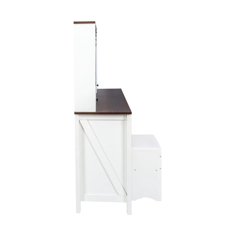 Set toeletta largo 105,99 cm con 4 cassetti e 1 armadietto