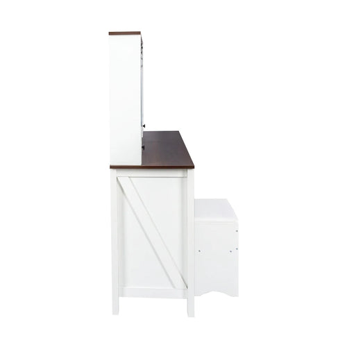 Set toeletta largo 105,99 cm con 4 cassetti e 1 armadietto