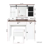 Set toeletta largo 105,99 cm con 4 cassetti e 1 armadietto