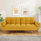 Divano letto futon da 191,5 cm (75,39 pollici), divano letto imbottito convertibile con schienale trapuntato sdoppiato reclinabile
