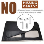 Divano letto futon da 191,5 cm (75,39 pollici), divano letto imbottito convertibile con schienale trapuntato sdoppiato reclinabile