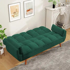 Divano letto futon da 191,5 cm (75,39 pollici), divano letto imbottito convertibile con schienale trapuntato sdoppiato reclinabile