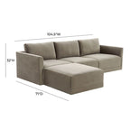 Divano componibile a 4 moduli Willow
