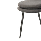 Set di 2 sedie da pranzo moderne e contemporanee con gambe in metallo