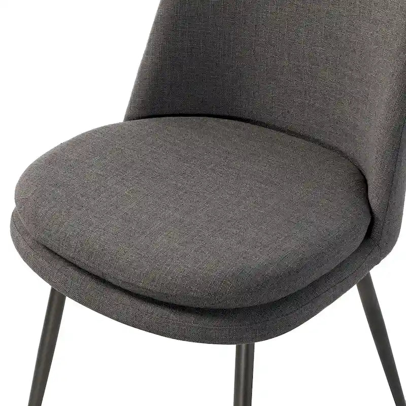 Set di 2 sedie da pranzo moderne e contemporanee con gambe in metallo