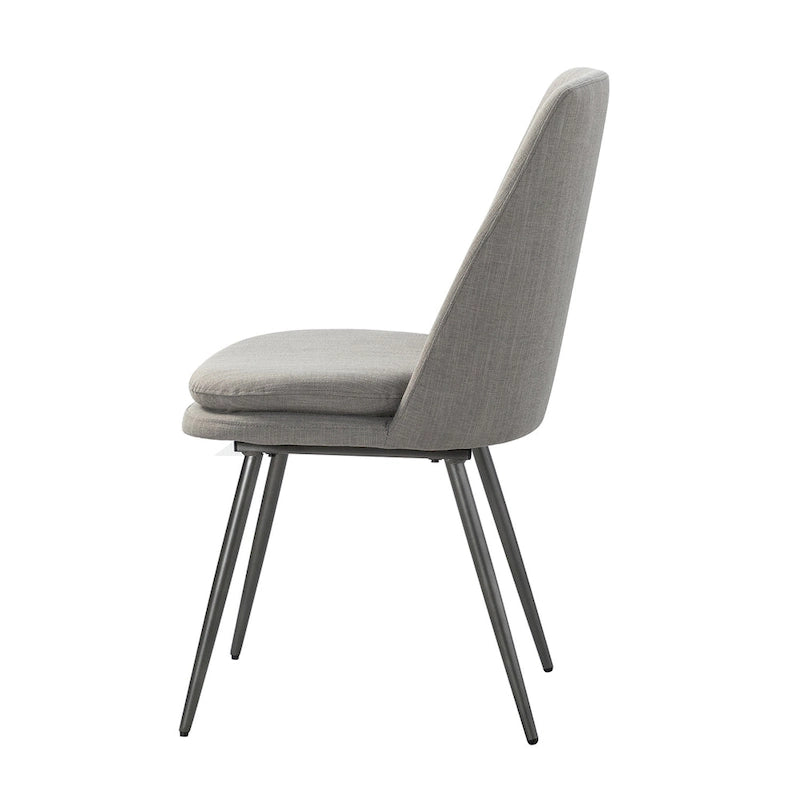Set di 2 sedie da pranzo moderne e contemporanee con gambe in metallo