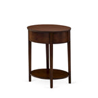 East West Furniture Set 2 Pezzi Camera da Letto - Struttura Letto con Testiera Marrone e 1 Comodino in Legno - Gambe con Finitura Nera (Opzione Dimensioni Letto)