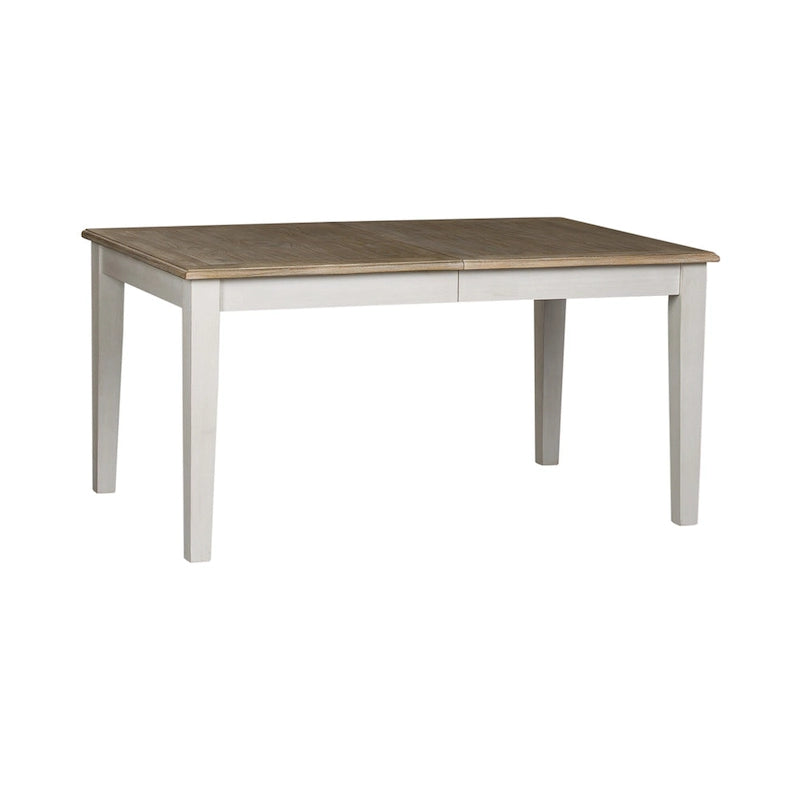 Summerville Soft White Wash Wire Brushed Gray Set da tavolo rettangolare da 5 pezzi