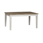 Summerville Soft White Wash Wire Brushed Gray Set da tavolo rettangolare da 5 pezzi
