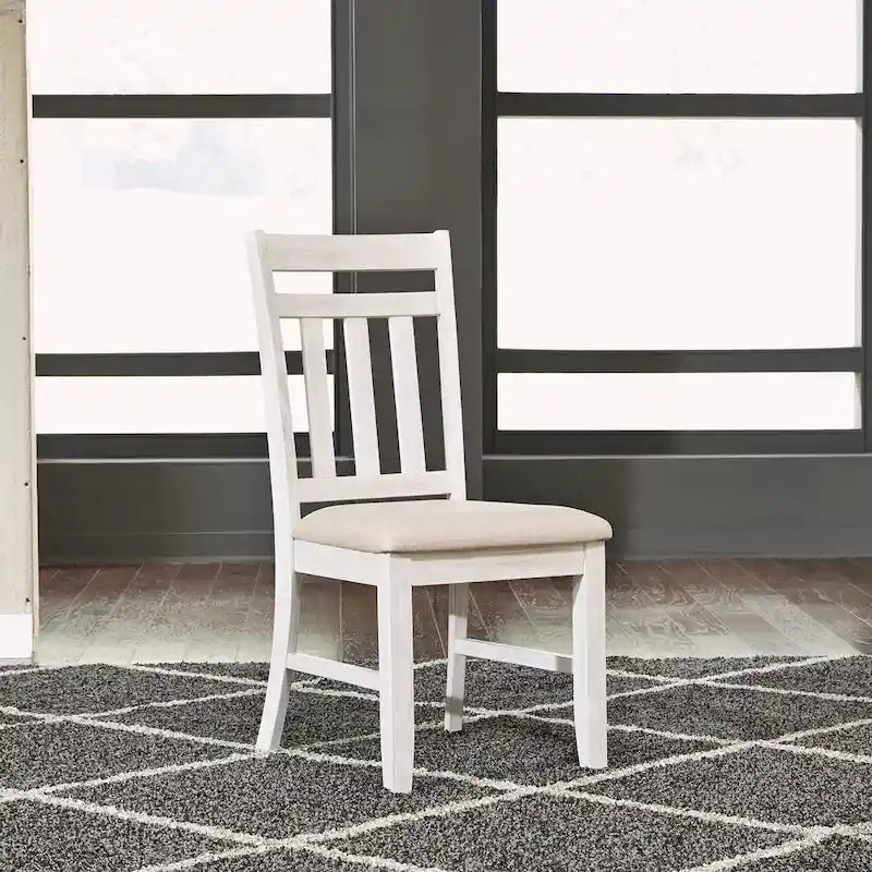 Summerville Soft White Wash Wire Brushed Gray Set da tavolo rettangolare da 5 pezzi