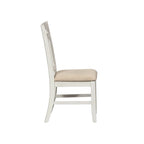 Summerville Soft White Wash Wire Brushed Gray Set da tavolo rettangolare da 5 pezzi