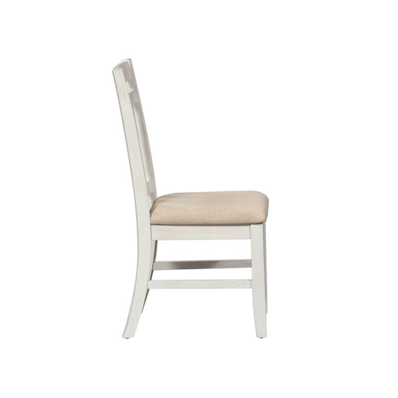 Summerville Soft White Wash Wire Brushed Gray Set da tavolo rettangolare da 5 pezzi