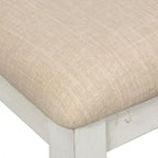 Summerville Soft White Wash Wire Brushed Gray Set da tavolo rettangolare da 5 pezzi