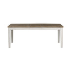 Summerville Soft White Wash Wire Brushed Gray Set da tavolo rettangolare da 5 pezzi