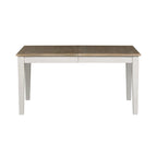 Summerville Soft White Wash Wire Brushed Gray Set da tavolo rettangolare da 5 pezzi