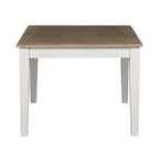Summerville Soft White Wash Wire Brushed Gray Set da tavolo rettangolare da 5 pezzi