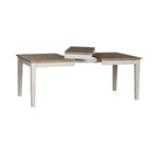 Summerville Soft White Wash Wire Brushed Gray Set da tavolo rettangolare da 5 pezzi