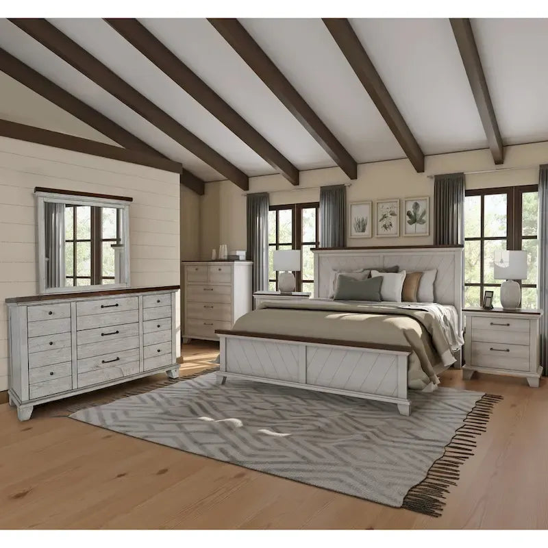 Letto a pannelli rustico Overlook