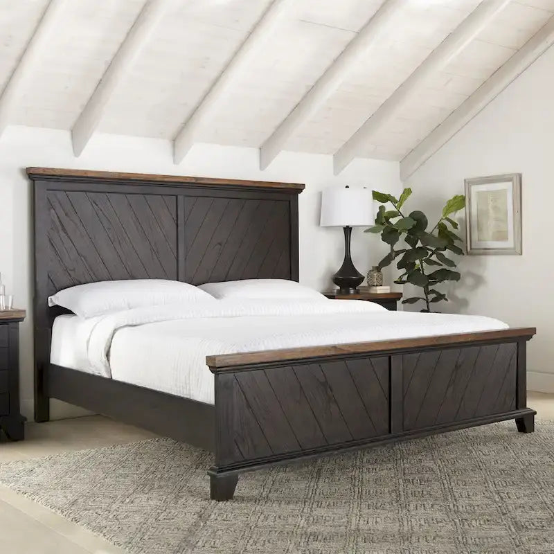 Letto a pannelli rustico Overlook