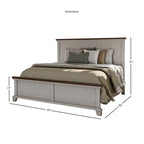 Letto a pannelli rustico Overlook