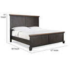 Letto a pannelli rustico Overlook