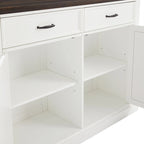 Isola cucina Clifton con sgabelli a sella imbottiti - 43p x 47.75l x 36.25h