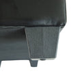 Panca Pouf Contenitore in Similpelle Nera Pickard