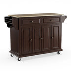 Carrello/Isola da cucina in legno di mogano a grandezza naturale - 18p x 51,5l x 36a