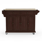 Carrello/Isola da cucina in legno di mogano a grandezza naturale - 18p x 51,5l x 36a