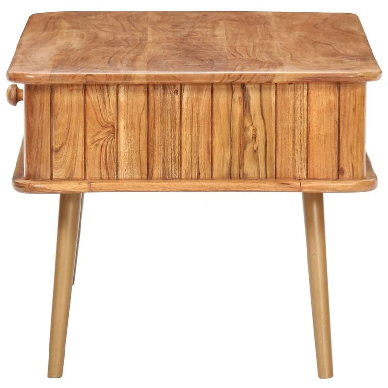 Tavolino da Salotto 100x50x40 cm in Legno Massello di Acacia