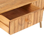 Tavolino da Salotto 100x50x40 cm in Legno Massello di Acacia