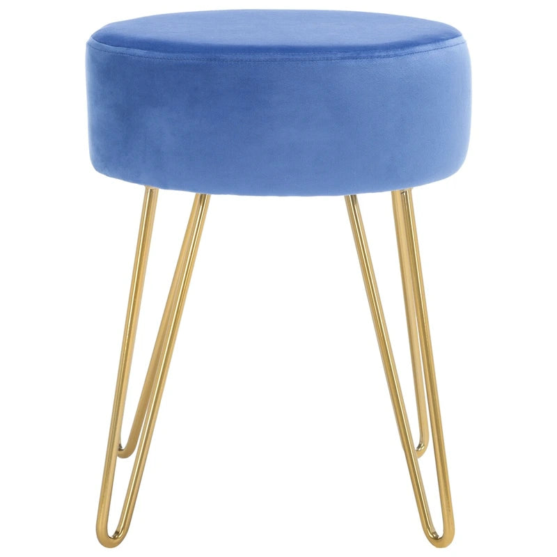 Pouf Jailene con gambe a forcina