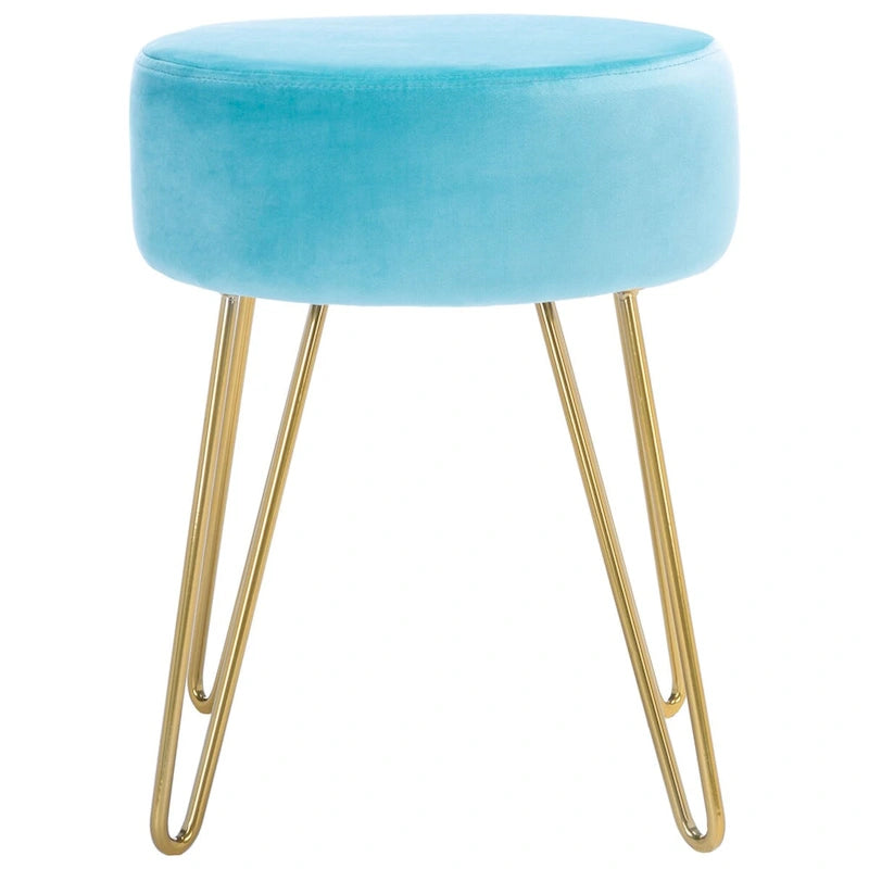Pouf Jailene con gambe a forcina
