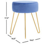 Pouf Jailene con gambe a forcina