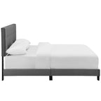 Letto matrimoniale Belimanastir in velluto imbottito