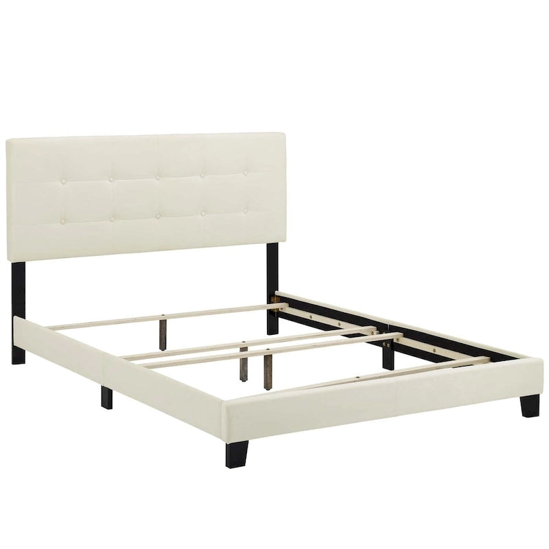 Letto matrimoniale Belimanastir in velluto imbottito