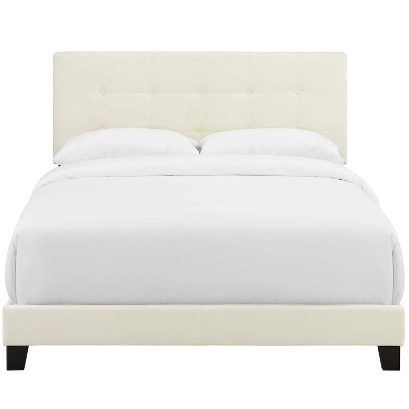 Letto matrimoniale Belimanastir in velluto imbottito