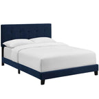 Letto matrimoniale Belimanastir in velluto imbottito
