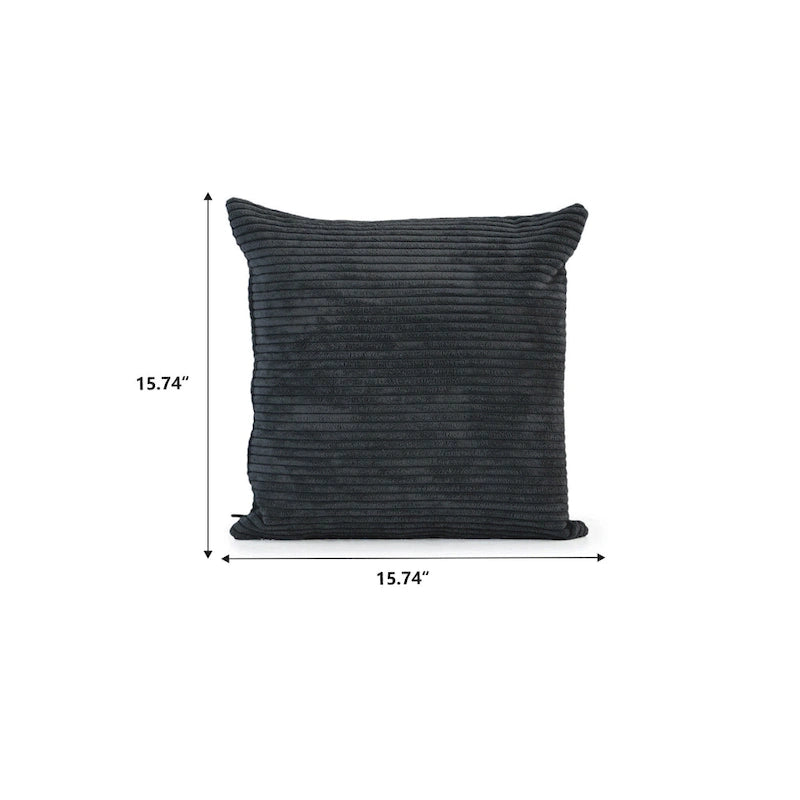 Divano Sezionale Modulare a L Rivestito in Velluto a Coste con Chaise Longue Ottomano e 3 Cuscini