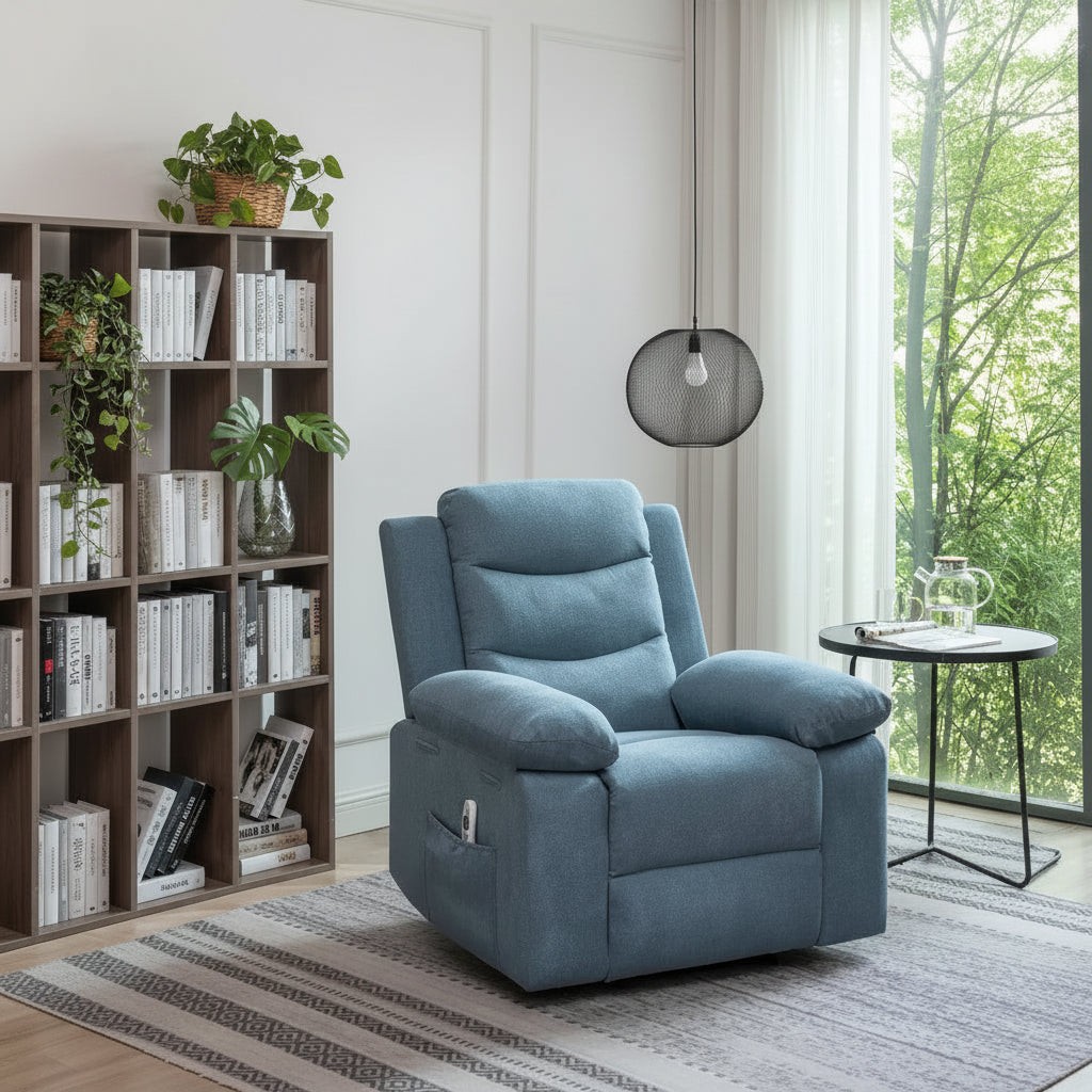 GEITIN Power Recliner with Adjustable Massage Function and Heating System