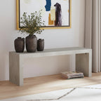 Karson White Sand Solid Wood Bench by East at Main