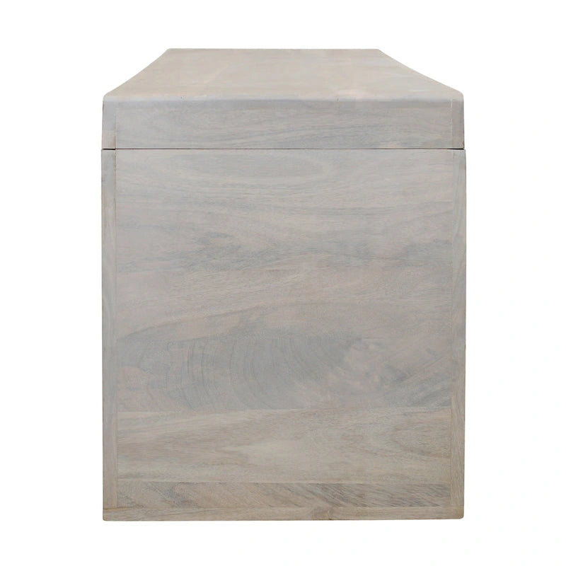 Panca in legno massello Karson White Sand