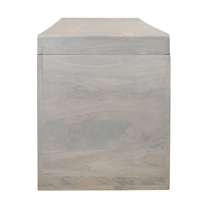 Panca in legno massello Karson White Sand