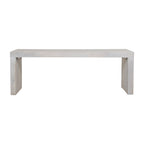 Panca in legno massello Karson White Sand