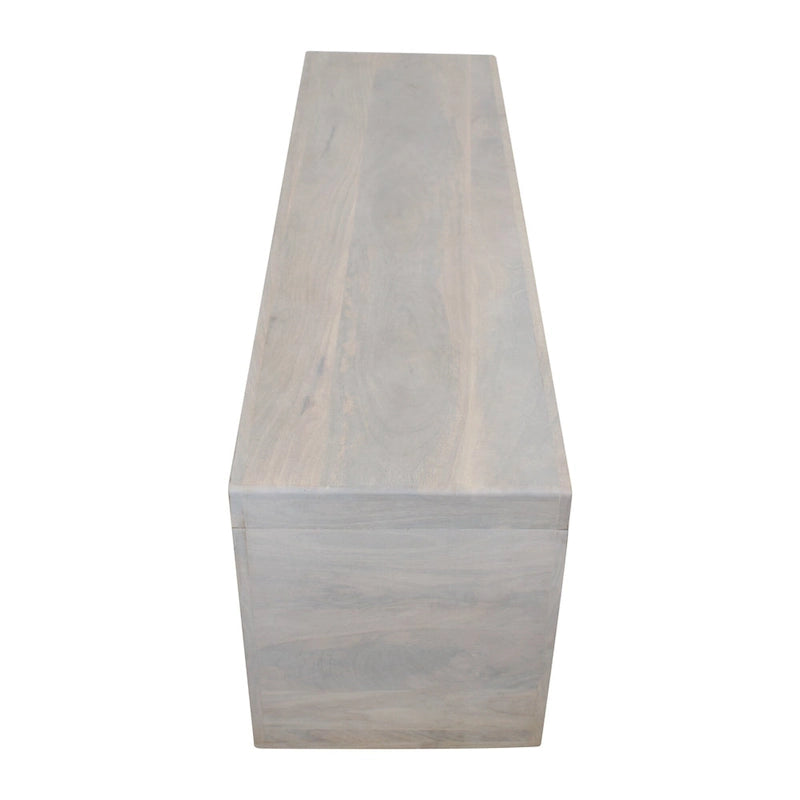 Panca in legno massello Karson White Sand